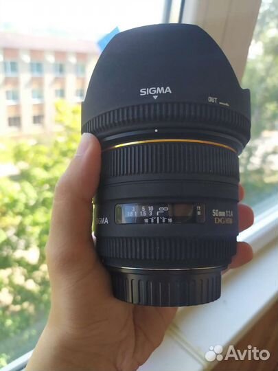 Объектив sigma 50mm 1.4 для canon