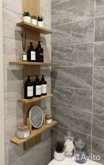 Полка в ванную из массива Дуба