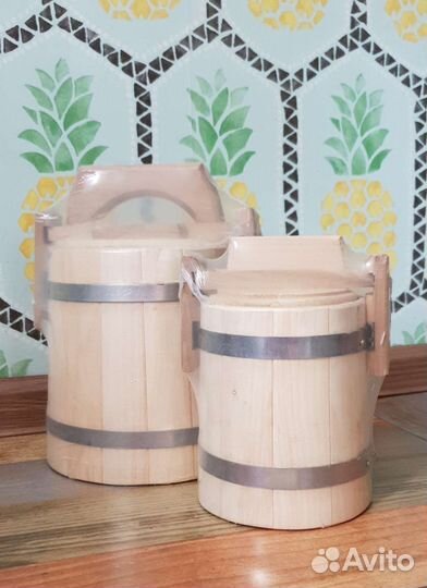 Бочка дубовая,кадка.Для меда,солений,хранения.3и1л