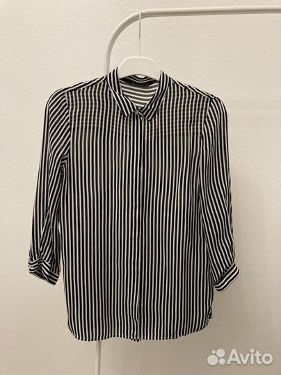 Рубашка zara в полоску