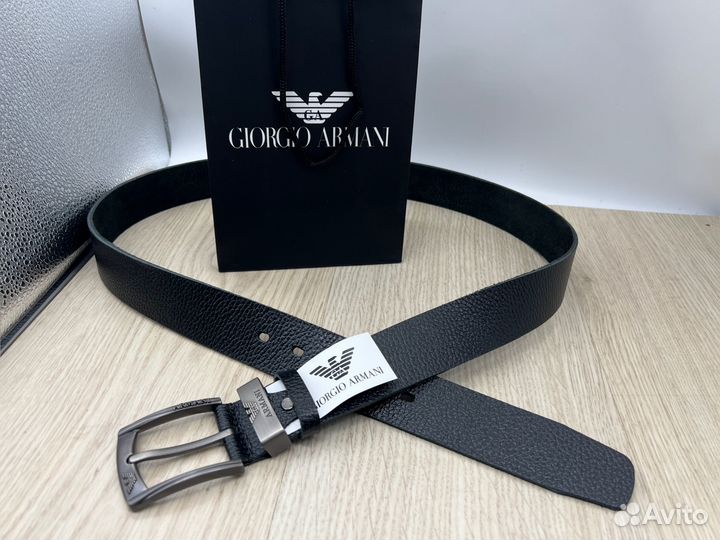Кожаный ремень мужской Giorgio Armani