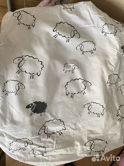 Простынь детская на круглый матрасик 3шт