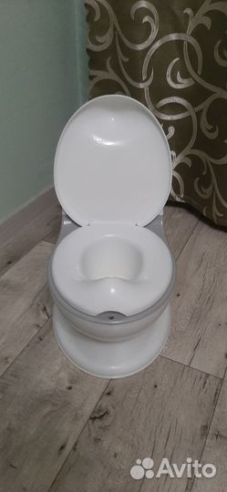 Детский горшок унитаз музыкальный