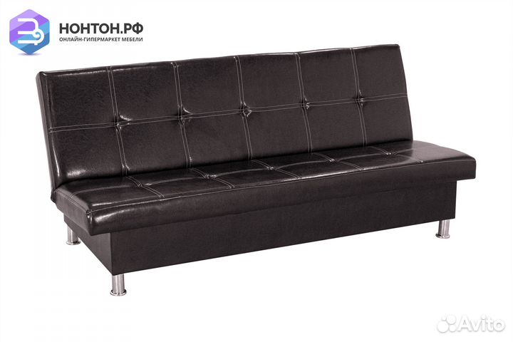 Диван клик-кляк Бомонд темно-коричневый