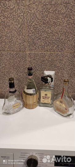 Бутылки из под алкоголя, сока разные