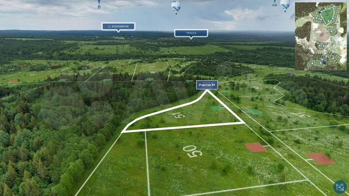 Участок 82,9 сот. (СНТ, ДНП)