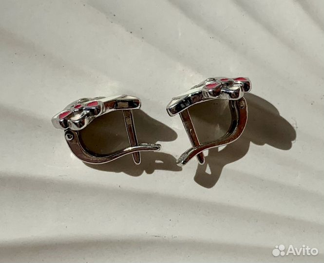 Серьги детские серебро