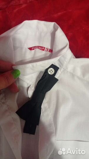 Рубашка белая на мальчика 98