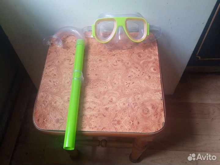 Маска С трубкой для плавания,новая