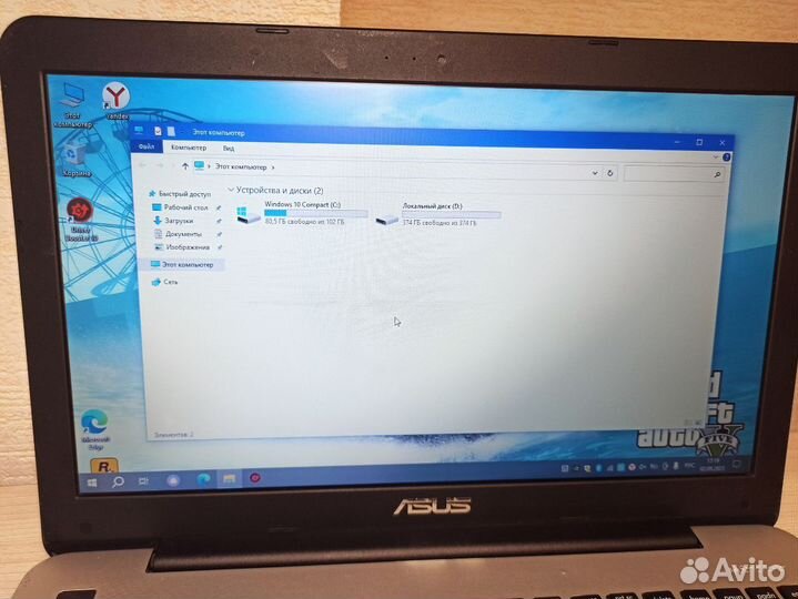 Игровой ноутбук Asus на SSD/2видеокарты