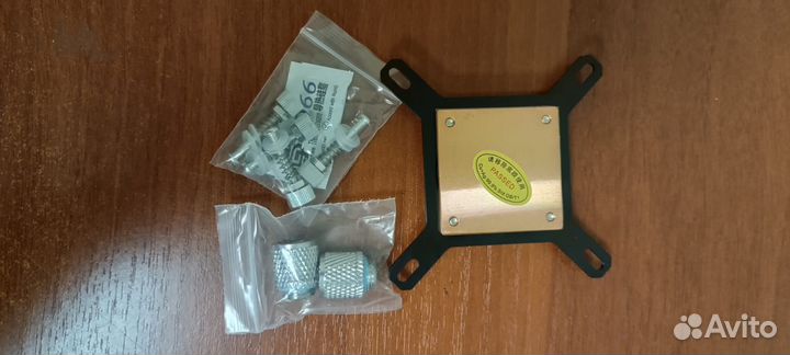 Блок водяного охлаждения цп латунь+ крепёж