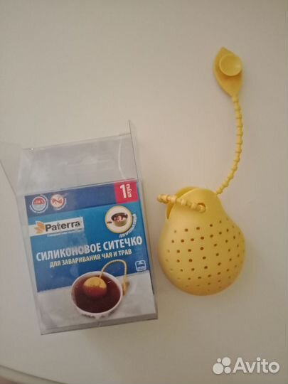 Силиконовое ситечко для заваривания чая и трав