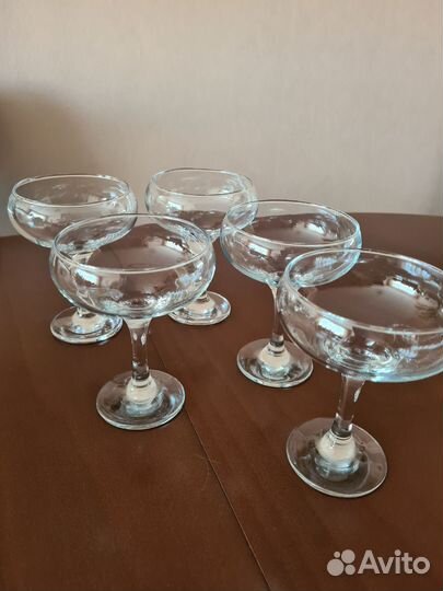 Фужеры бокалы стопки креманки