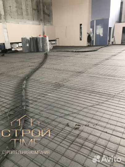 Полусухая стяжка пола под ключ