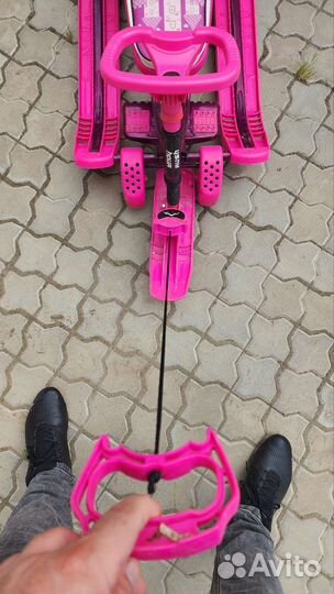 Снегокат с колесами Ника