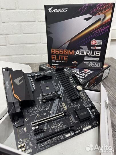 Новый комплект AM4 R5 5600+aorus elite B550M+16GB