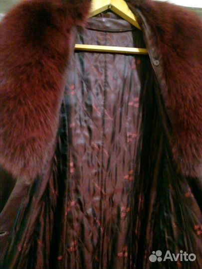 Кожаный плащ