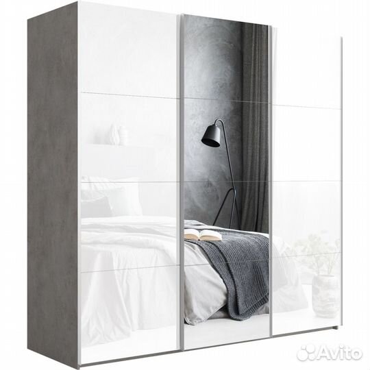 Шкаф-купе Эста 3-х дверный Медиум (4 посредине) (4