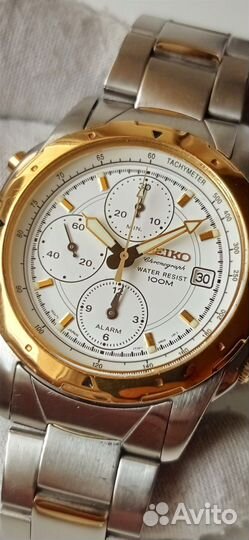 Seiko Chronograph позолота