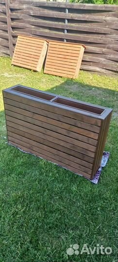 Кашпо для цветов деревянное