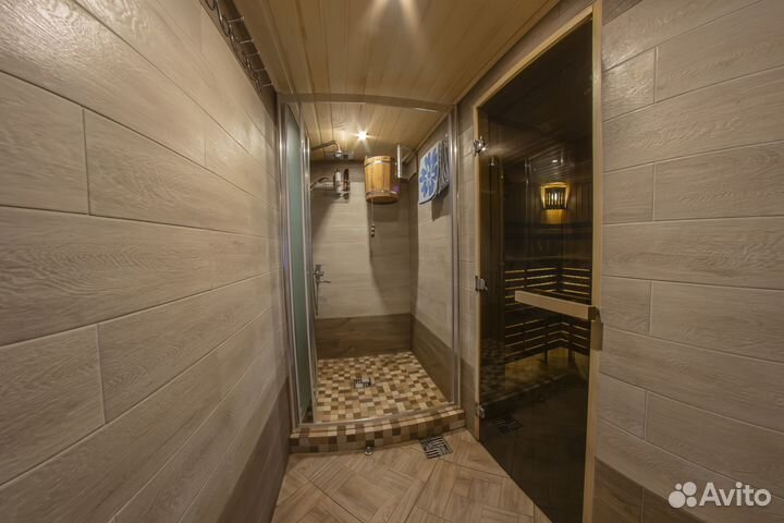 Русская баня на дровах с купелью