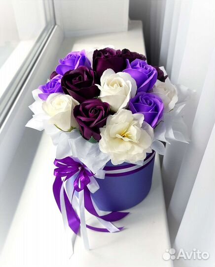 Букет из 17 мыльных роз