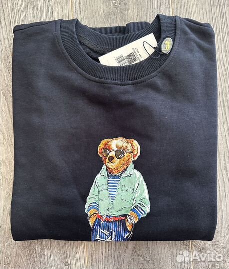 Свитшот Ralph Lauren Polo Bear новый M 48 50