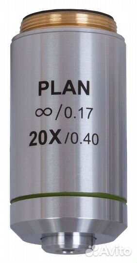 Объектив планахроматический Levenhuk MED 20x/беск