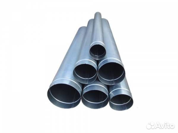 Труба оцинкованная 90 1,25 м* 0,5 мм. Дымоход,слив