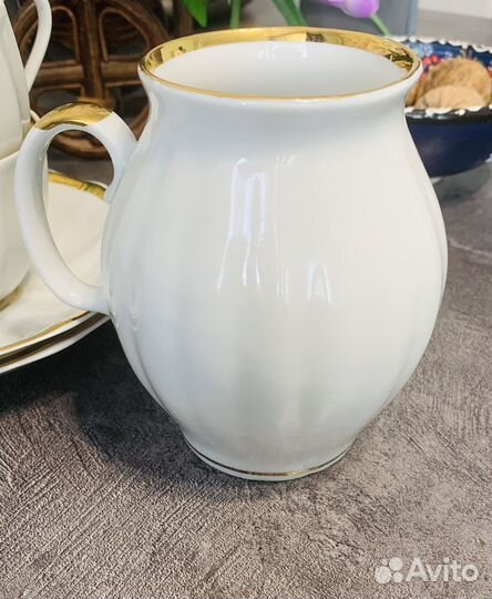 Молочник Дулево Золотая Лента