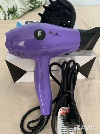 Фен профессиональный Erika HDR-002 фиолетовый