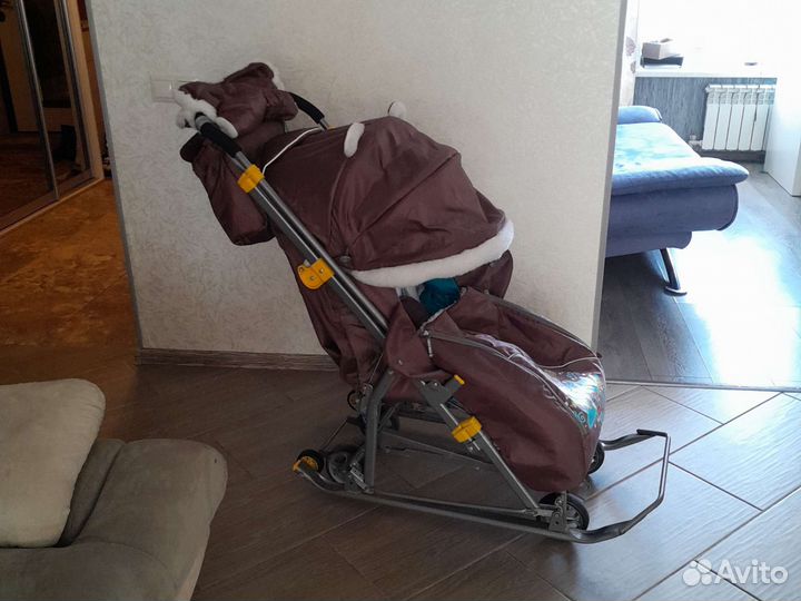 Детские санки коляска ника детям 7-6