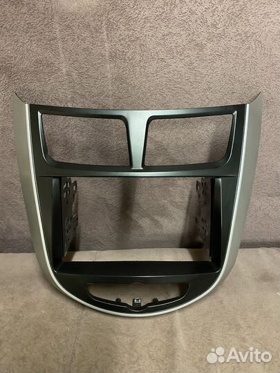 Рамка для 2 din магнитолы hyundai solaris