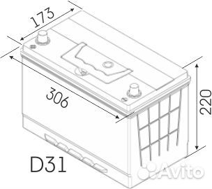 Акб 100ач bars Asia (115D31R) Дизель Гарантия