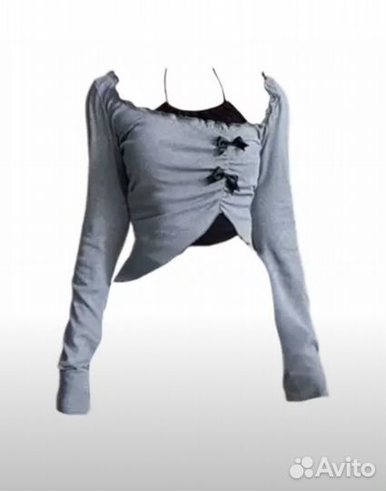 Топ с майкой y2k