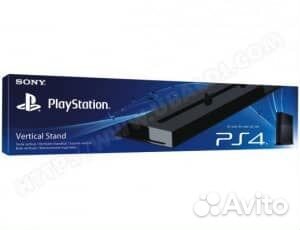 Вертикальная подставка PS4 Fat Black черная бу