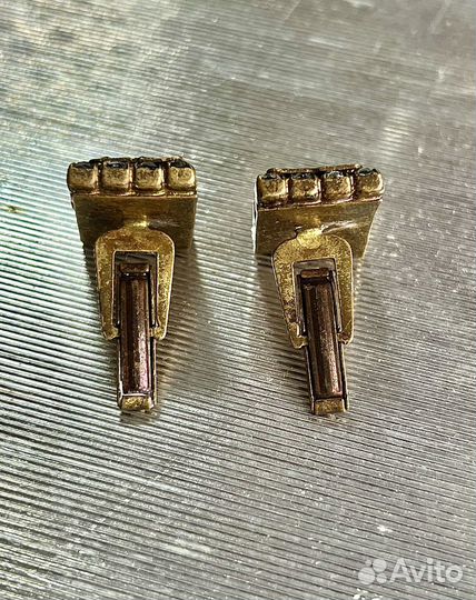 Винтажные ажурные запонки, Чехословакия