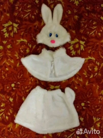 Новогодний костюм зайчика для девочки