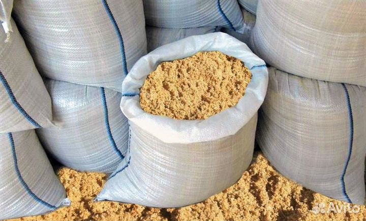Песок мешками 50кг