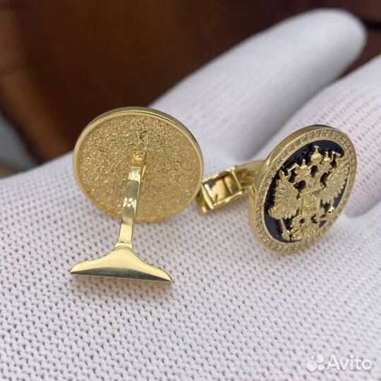 Золотые Запонки с Бриллиантами