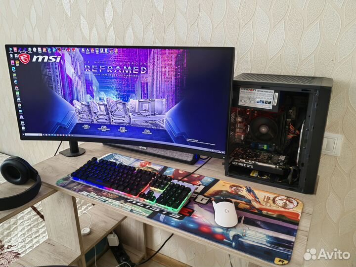 Компьютер для игр Ryzen + GTX