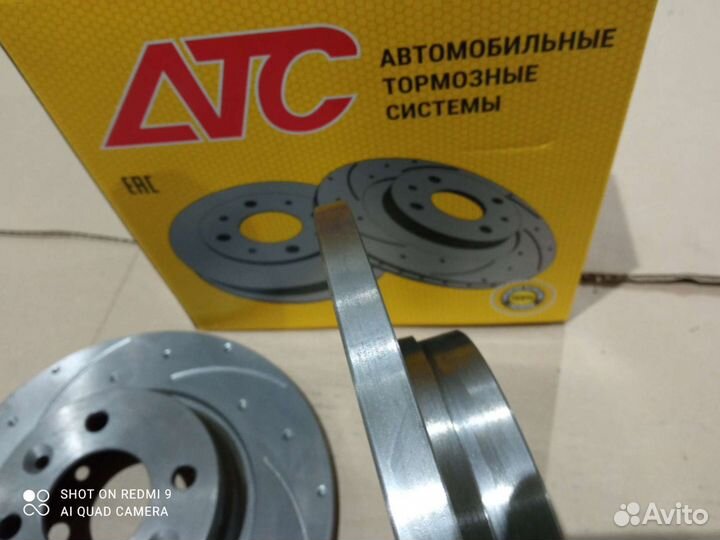 Тормозные диски атс 2414-05 рено логан 2шт