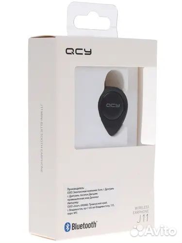 Bluetooth гарнитура QCY J11Bk