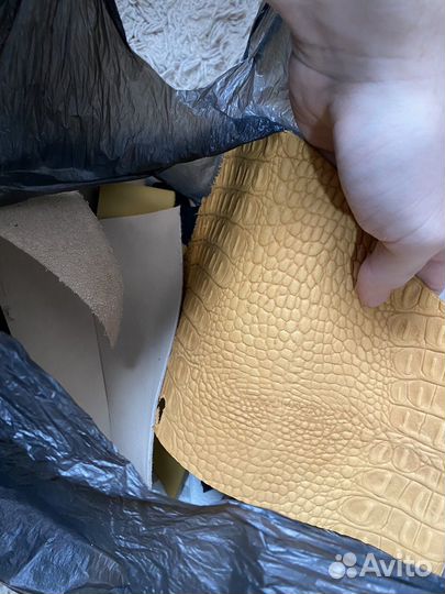 Обрезь натуральная кожа 1 кг