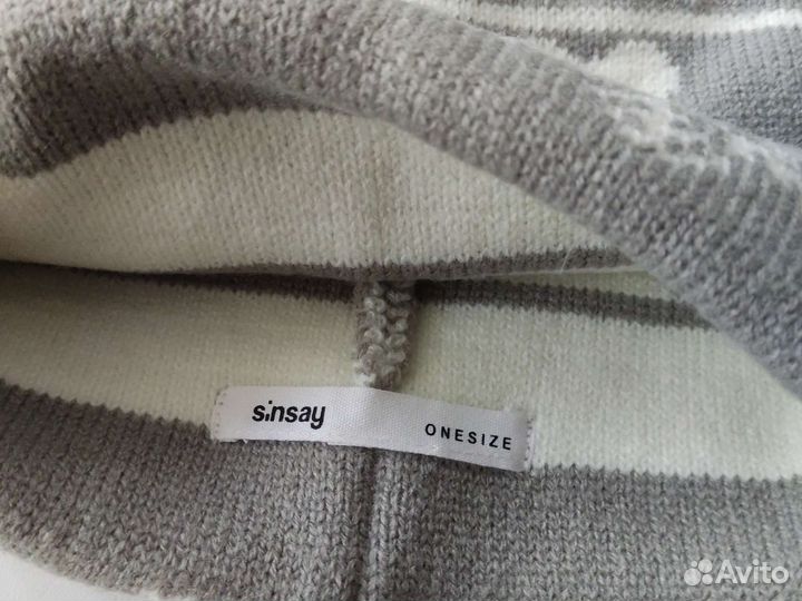 Тёплые вязаные шапки на взрослого