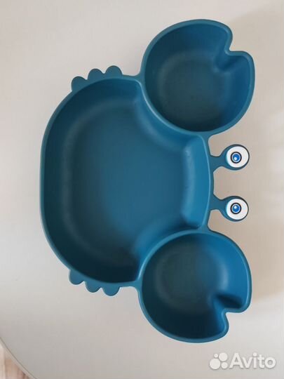 Тарелка на присоске крабик