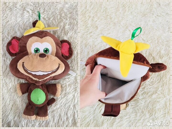 Сумка-обезьянка, мышка-антистресс мягкие игрушки