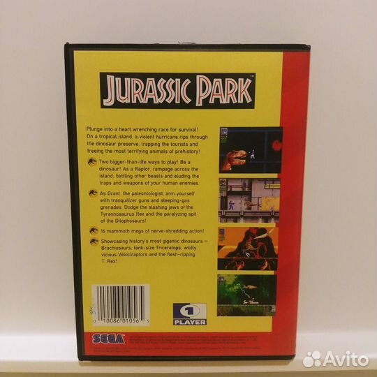 Jurassic Park Sega Genesis оригинал