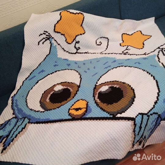 Плед детский вязаный ручная работа на заказ