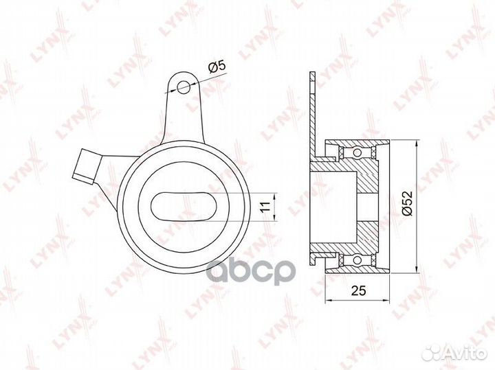 Ролик натяжной ремня грм PB1043 lynxauto